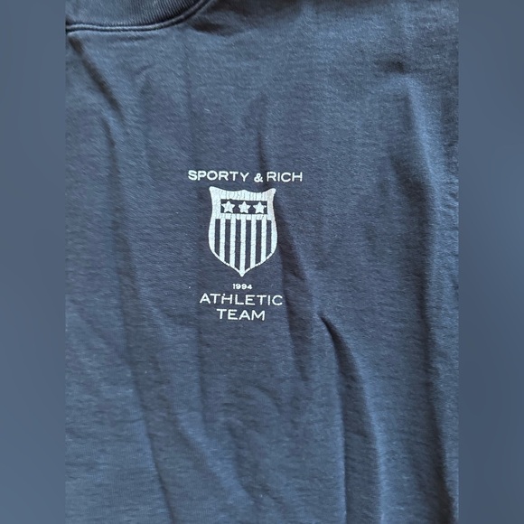 🍂Sporty & Rich Athletic Team Crewneck - Black - Picture 6 of 13